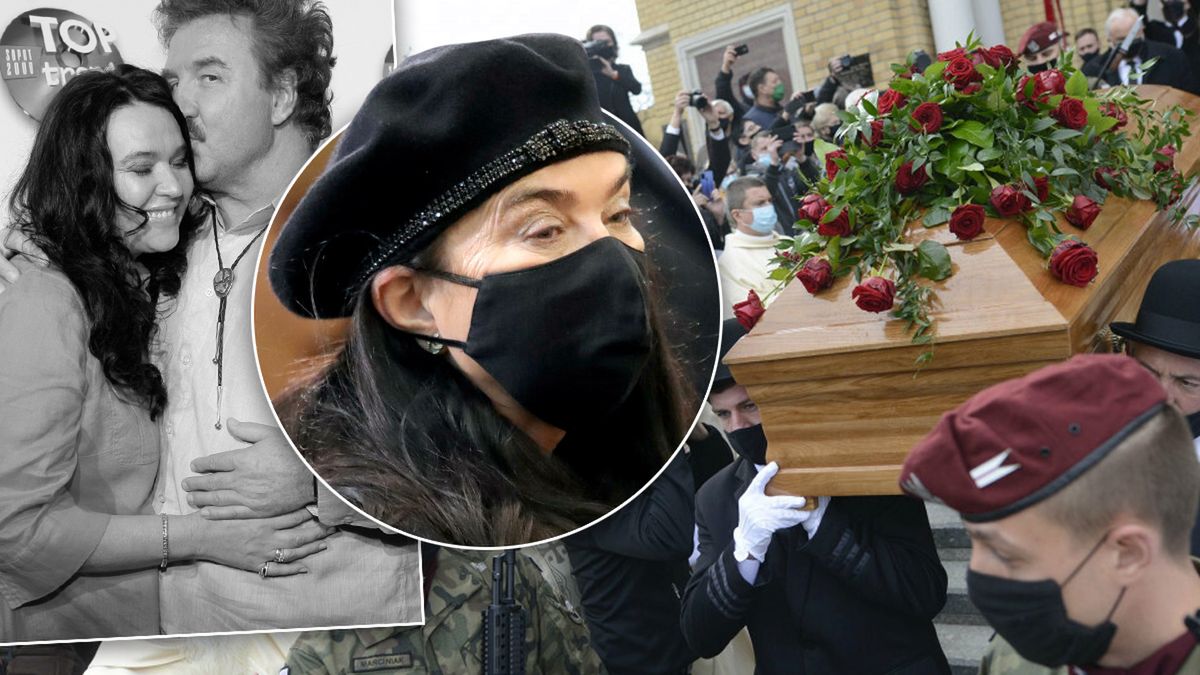 Pogrzeb Krzysztofa Krawczyka. Poruszające słowa na wieńcu od żony. Już wiadomo, jak zwracała się do ukochanego męża