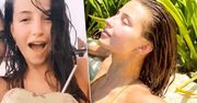 Mokra Julia Wieniawa w cielistym bikini rozpaliła cały internet! Na plaży na Bali nie było piękniejszej! A poleciała tam z gwiazdą "Top Model"