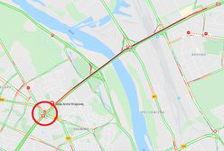 Samochód dachował na S8 na Żoliborzu. Duże utrudnienia w Warszawie