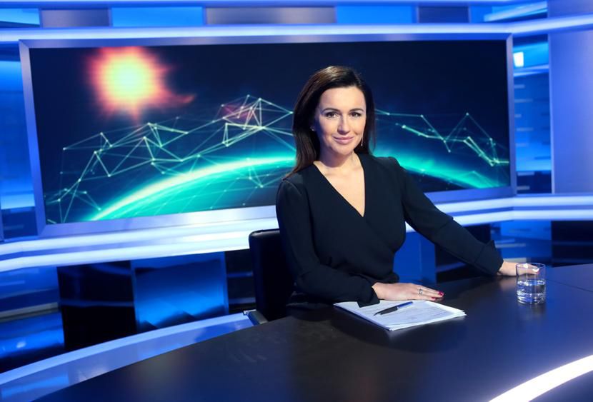 Beata Tadla w programie informacyjnym Nowa TV "24 godziny"