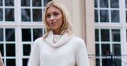 Przeraźliwie chuda Anja Rubik na planie "Project Runway"