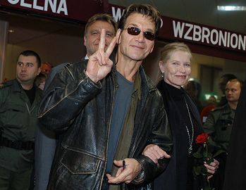 Patrick Swayze przyleciał do Warszawy