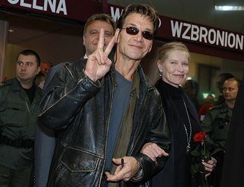 Patrick Swayze przyleciał do Warszawy