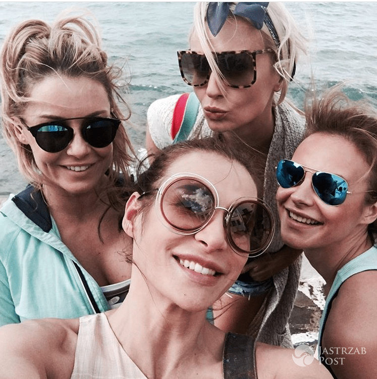 Agnieszka Woźniak-Starak i Małgorzata Rozenek na wakacjach