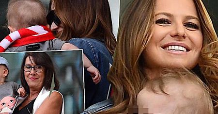 Anna Lewandowska z Klarą dopingują Roberta na meczu Polska-Litwa w strefie VIP! Pojawiła się też mama piłkarza