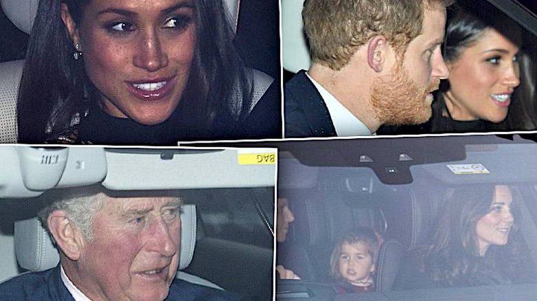 Rodzina królewska na świątecznym spotkaniu