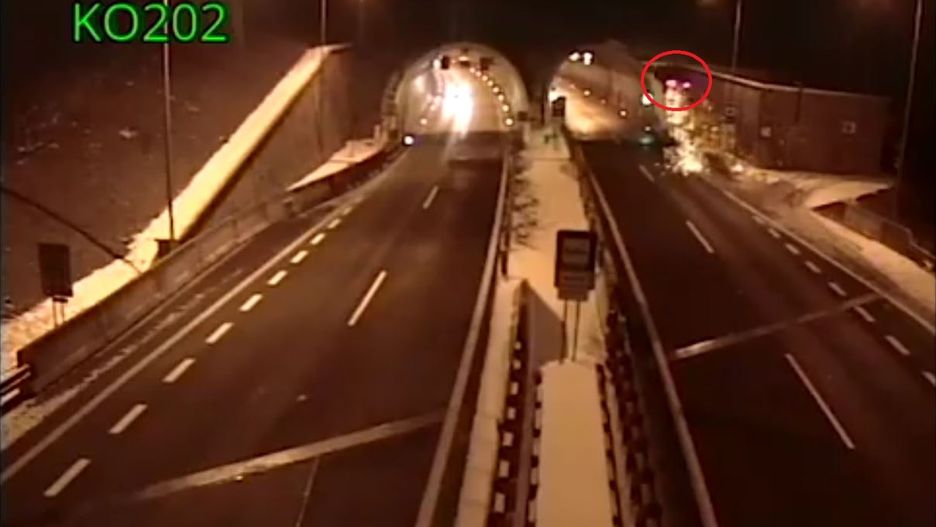 Słowackie BMW wzbiło się kilka metrów nad ziemię