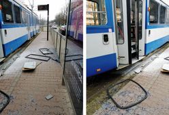 Eksplozja w tramwaju w Krakowie. Wypadły szyby