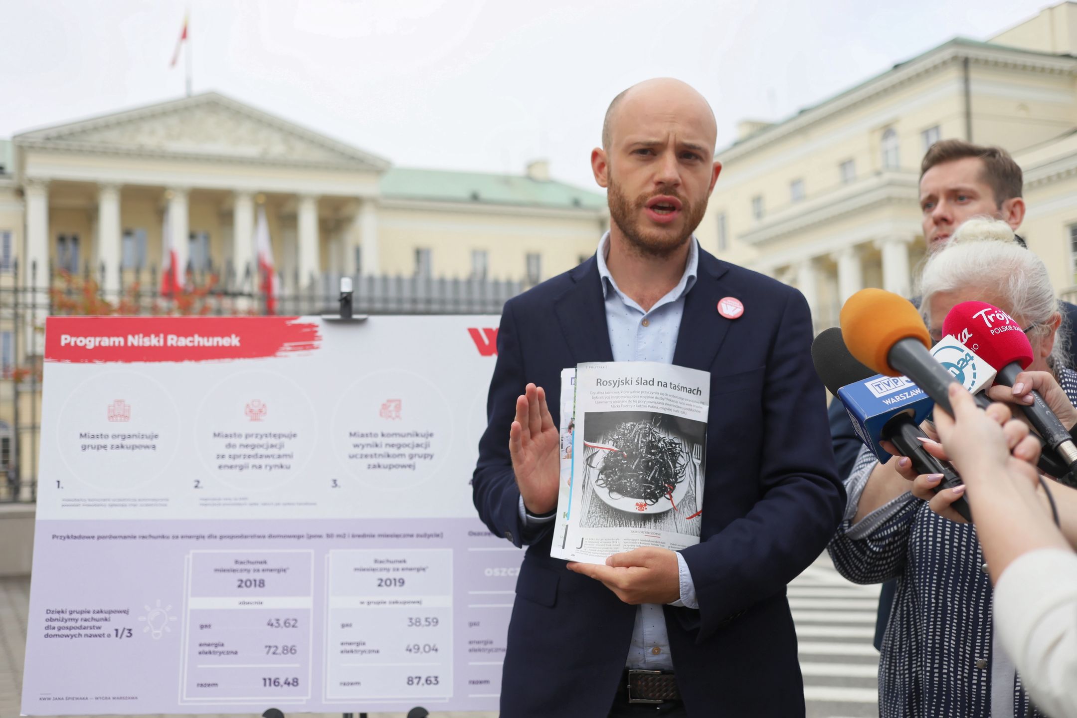 Jan Śpiewak konkuruje o fotel prezydenta Warszawy z kandydatami PiS i PO