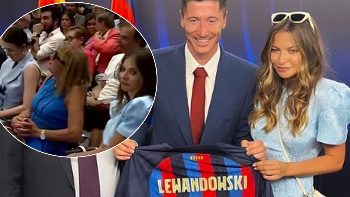 Cała rodzina Lewandowskich na konferencji prasowej Roberta w FC Barcelonie. Mama piłkarza powiedziała prorocze słowa