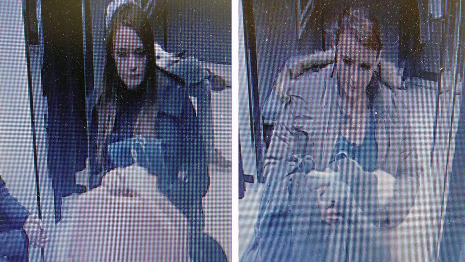 Kobiety zarejestrowały kamery monitoringu w sklepie