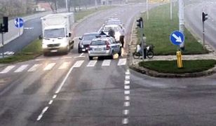 Zasnął na skrzyżowaniu w Olsztynie. Nie był pijany