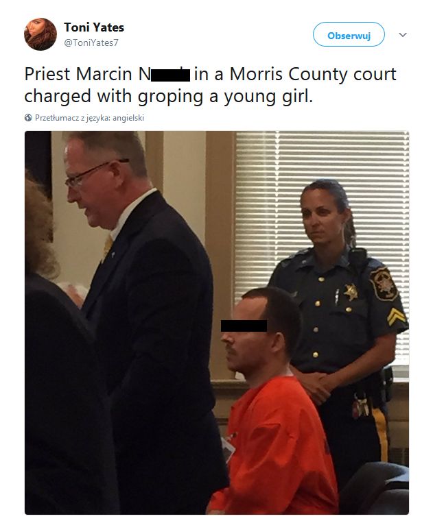 Ksiądz Marcin N. w sądzie 
