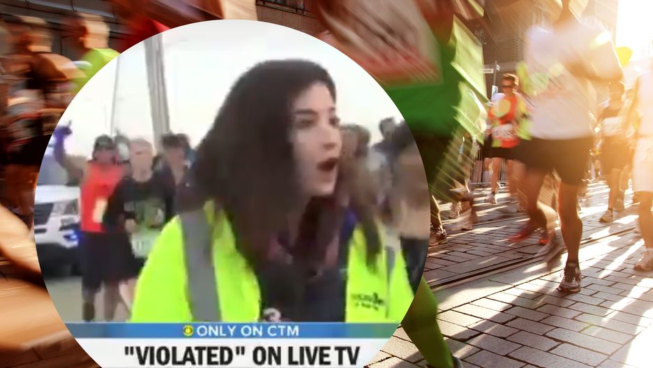 Mężczyzna klepnął dziennikarkę na wizji