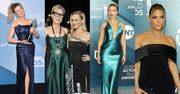 Tłum gwiazd na SAG Awards 2020: triumfująca Renee Zellweger, szczupła Meryl Streep, błyszcząca Scarlett Johansson, elegancka Jennifer Lopez... (ZDJECIA)