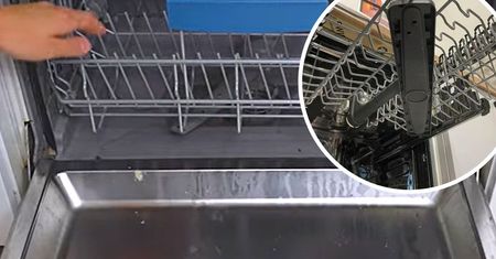 Otwórz i sprawdź te otwory, zanim wyczyścisz zmywarkę octem i sodą