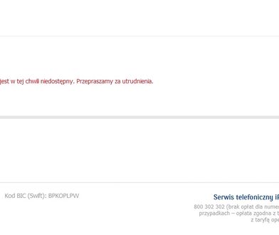 Awaria w PKO BP. Przez kilka godzin nie działała bankowość internetowa i mobilna
