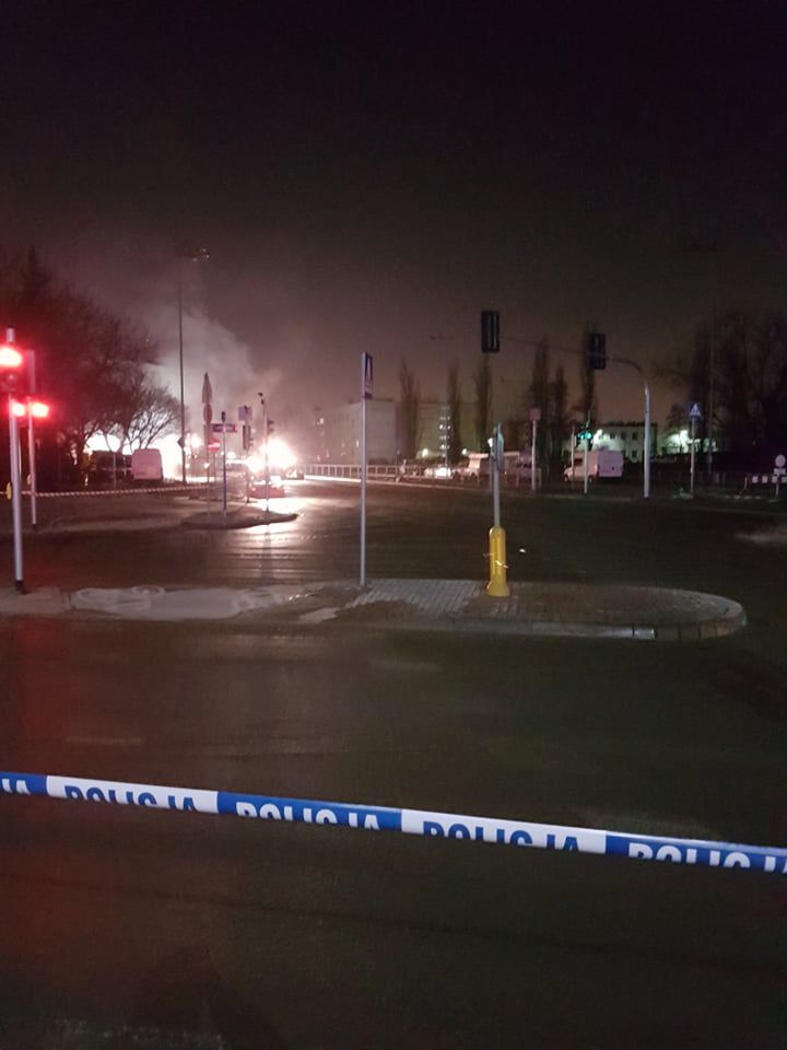 Nocne prace nad usunięciem awarii 