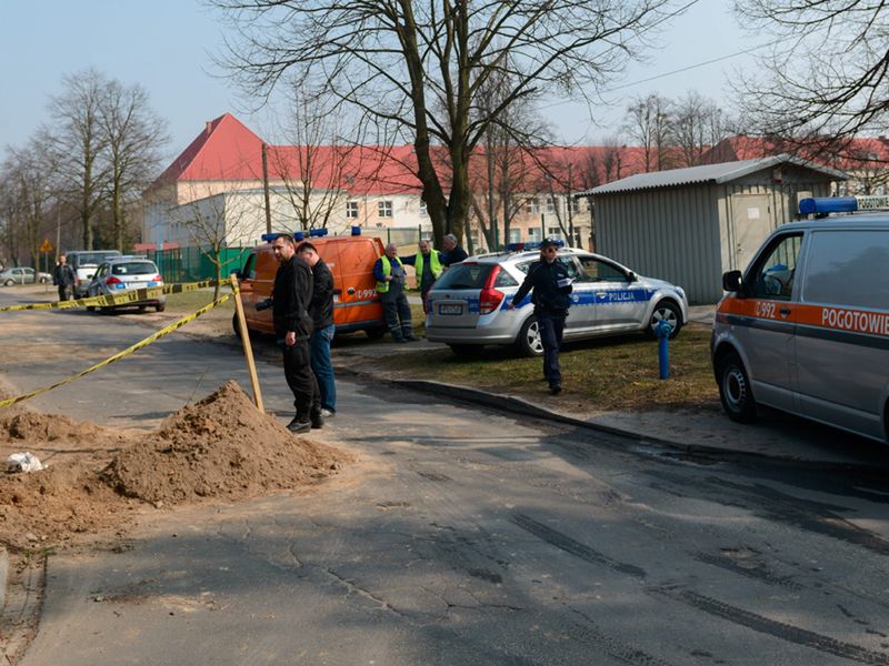 Koparka przerwała gazociąg. Ewakuacja w Iłży