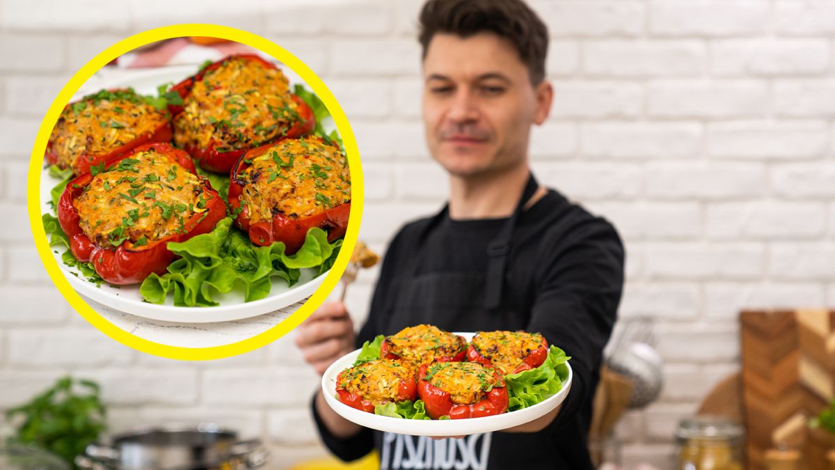 Papryka faszerowana mięsem mielonym- Pyszności