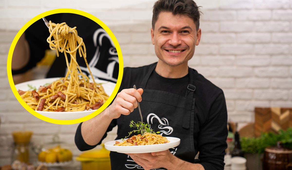 Spaghetti w kremowym sosie BRIE- Pyszności