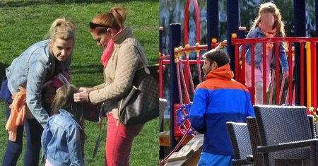Joanna Koroniewska z córeczką, partnerem i jego mamą na placu zabaw w Sopocie! [paparazzi]