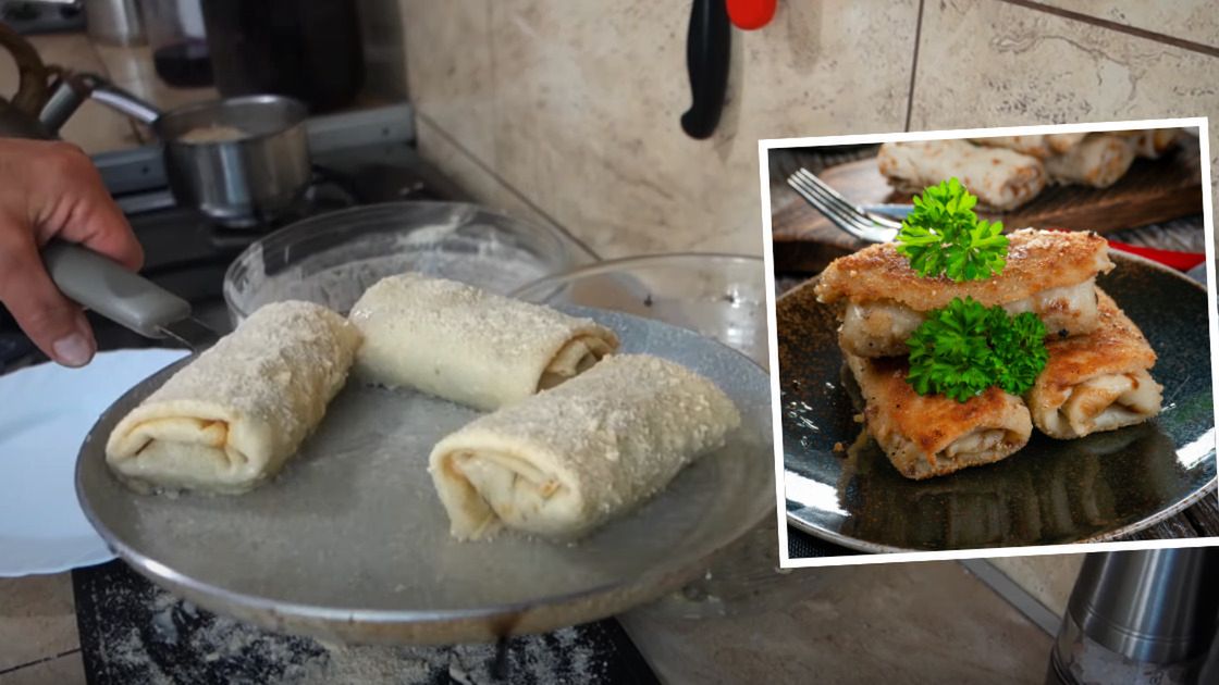 Krokiety ze świeżymi grzybami