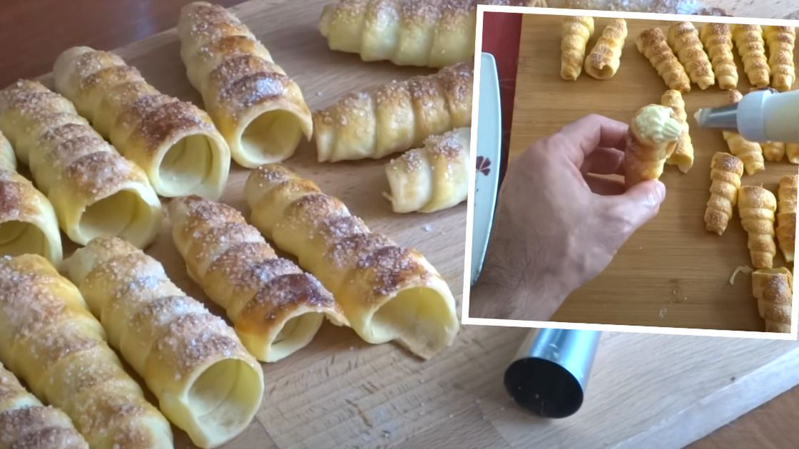 Domowe rurki z kremem