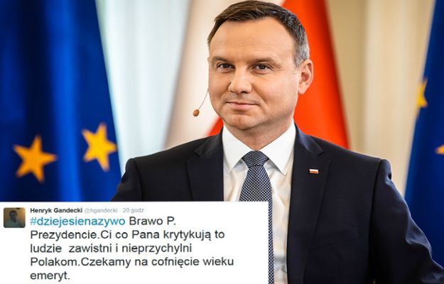 Internauci ocenili Andrzeja Dudę w trakcie #dziejesienazywo