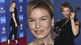 Napompowane policzki Renee Zellweger odbierają nagrodę na festiwalu w Palm Springs (FOTO)