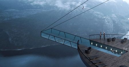 Hotel w klifie, czyli Norwegowie i ich oryginalna architektura