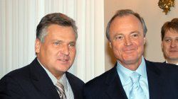 Prezydent Kwaśniewski i premier Medgyessy
