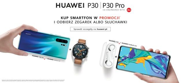 Promocja Huawei P30 i P30 - odbierz darmowe akcesoria 