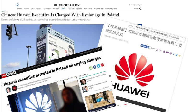 Świat zareagował na zatrzymanie dyrektora Huawei w Polsce. ”Ryzyko eskalacji napięcia między Chinami a Zachodem”  