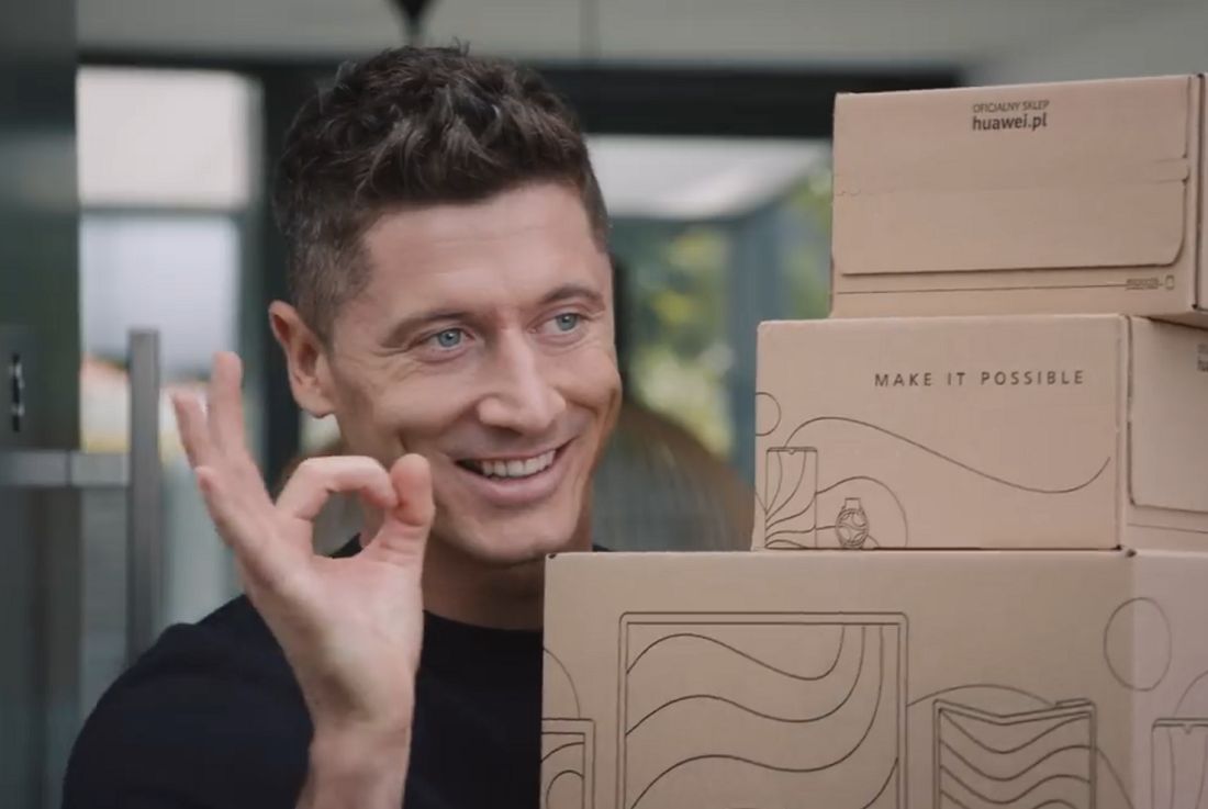 Robert Lewandowski promuje sklep internetowy Huawei.pl
