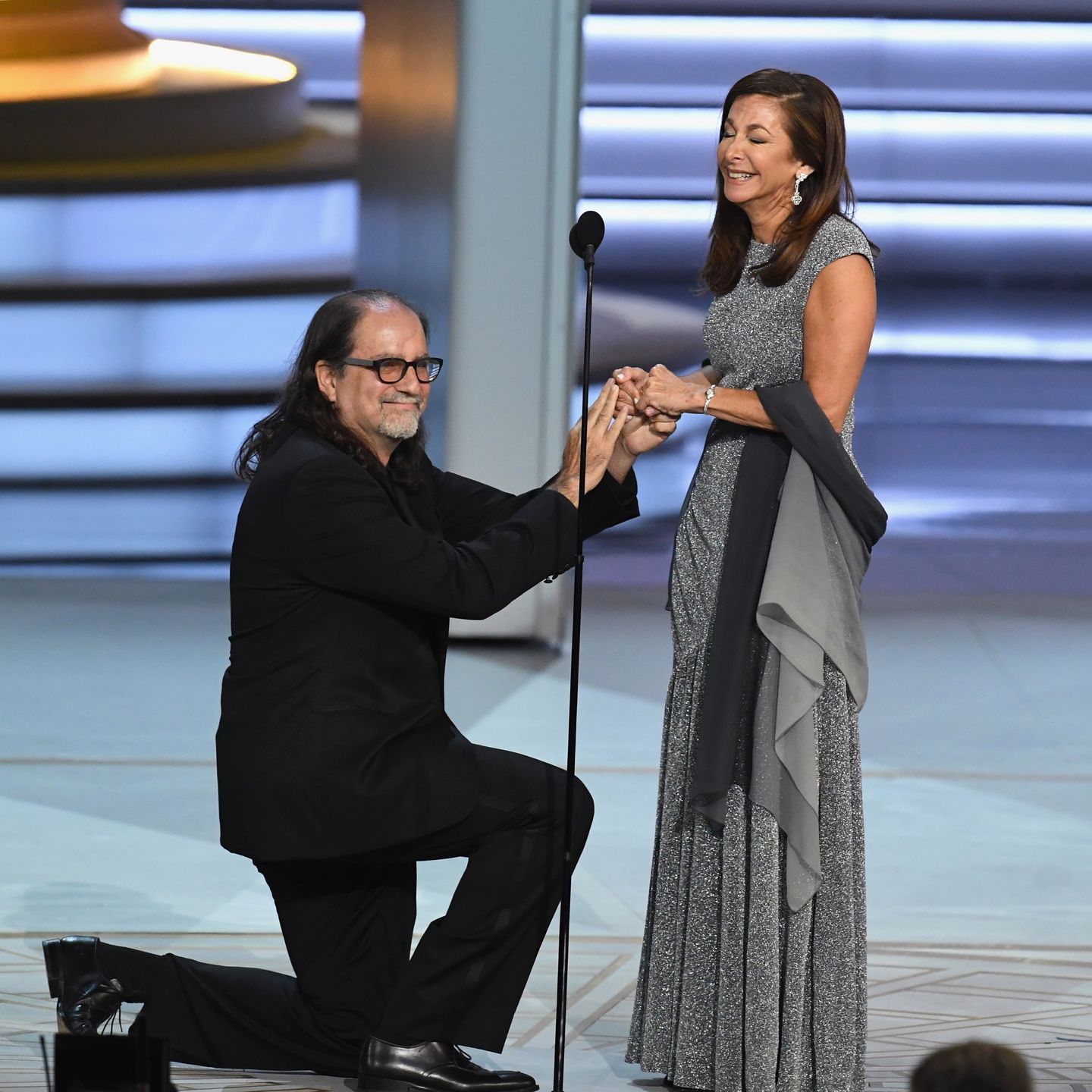 onstage during the 70th Emmy Awards at Microsoft Theater on September 17, 2018 in Los Angeles, California. 