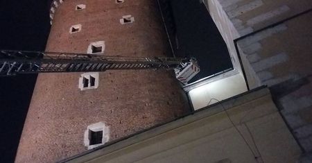 Chcieli wspiąć się na Wawel