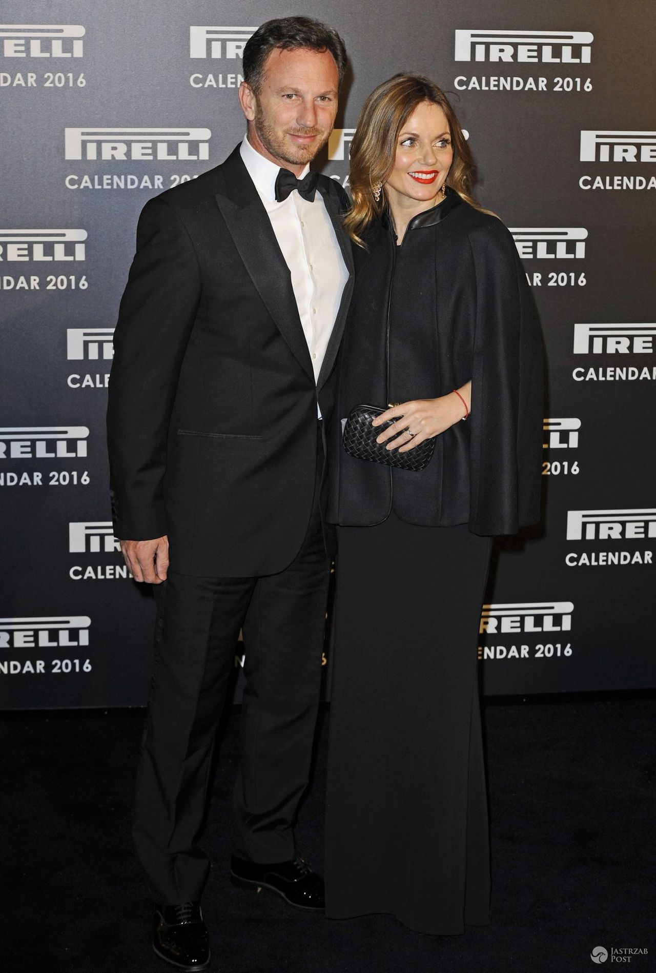Geri Halliwell i mąż Christian Horner, impreza kalendarza Pirelli 2016 (fot. ONS)