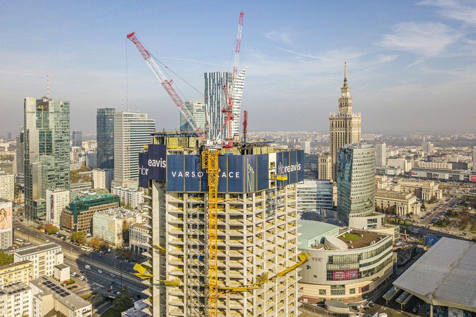 Varso Tower już na wysokości 29. piętra. To będzie najwyższy budynek w UE