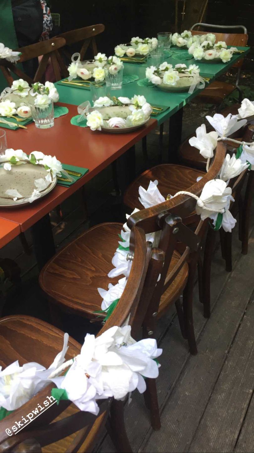 Katarzyna Burzyńska - baby shower, dekoracje na stołach