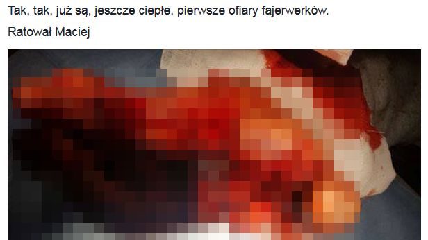 Zdjęcie ku przestrodze pojawiło się na Facebooku