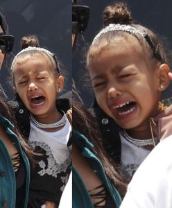 Córka Kim Kardashian i Kanye Westa znów zanosi się płaczem