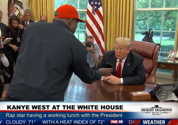 Kanye West pokazał prezydentowi projekt "iPlane"