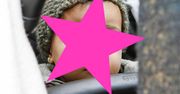 Kim Kardashian i Kanye West z córeczką w Paryżu. Do kogo jest podobna mała North?