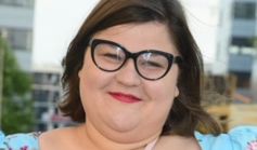 Dominika Gwit w kwiecistej sukience. Uśmiech nie schodził jej z twarzy