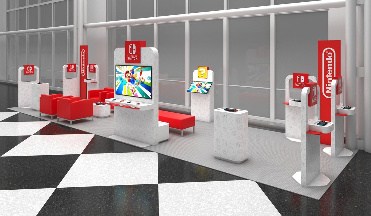 Stoiska Nintendo Switch na lotniskach w USA. Odpocznij i pograj w oczekiwaniu na samolot