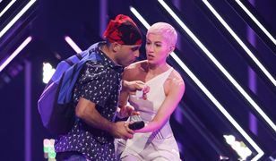 Oto co próbował wykrzyczeć podczas Eurowizji. Wyrwał piosenkarce mikrofon