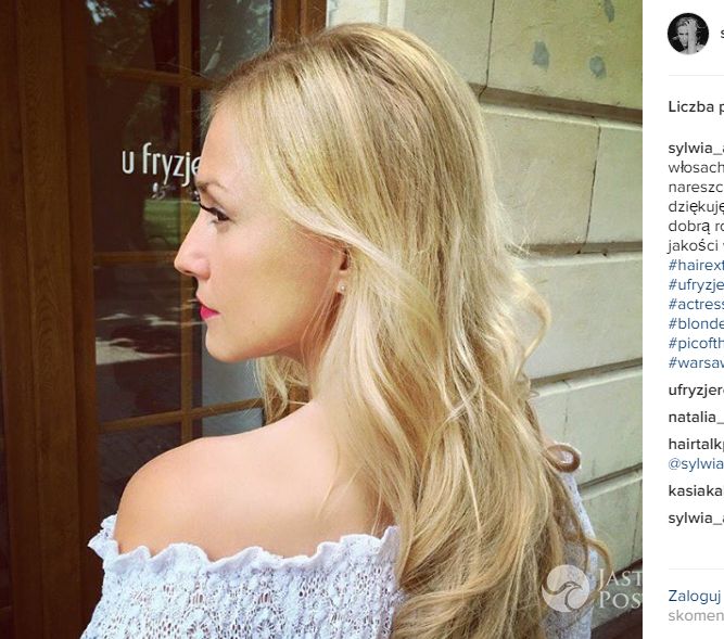 Sylwia Juszczak w długich włosach