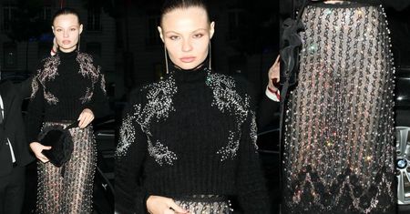 Magdalena Frąckowiak w prześwitującej spódnicy. Seksowna?