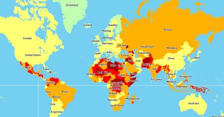 W 2020 tam będzie najbardziej niebezpiecznie. Ta mapa mówi wszystko